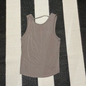 Grey Lululemon Open Back Tank top